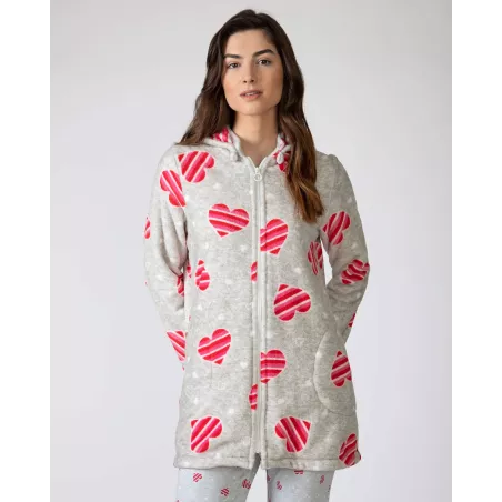 Accappatoio Donna Inverno L756205 Grigio Massana