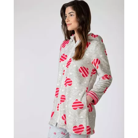 Accappatoio Donna Inverno L756205 Grigio Massana