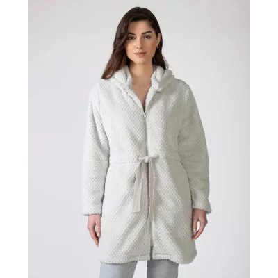 Accappatoio da donna inverno L756209 Grigio Massana