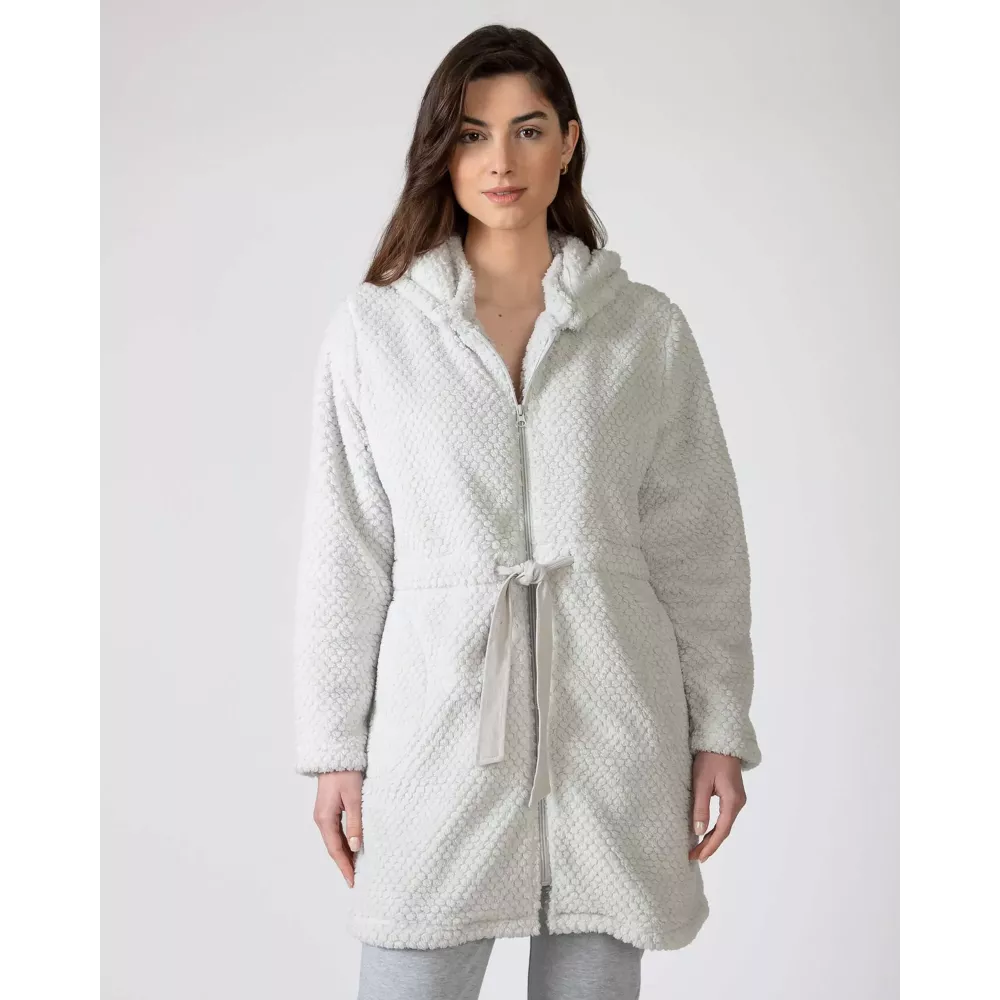 Accappatoio da donna inverno L756209 Grigio Massana