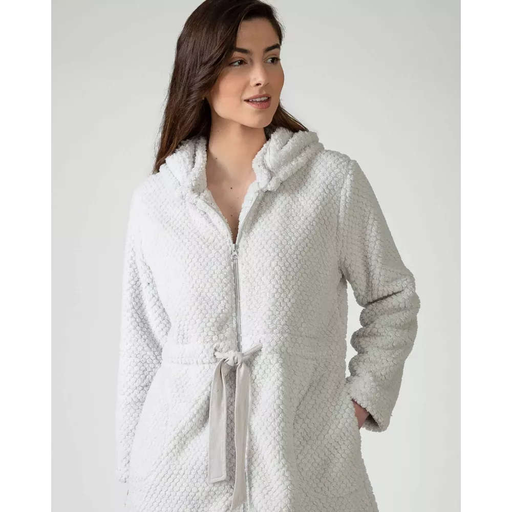 Accappatoio da donna inverno L756209 Grigio Massana