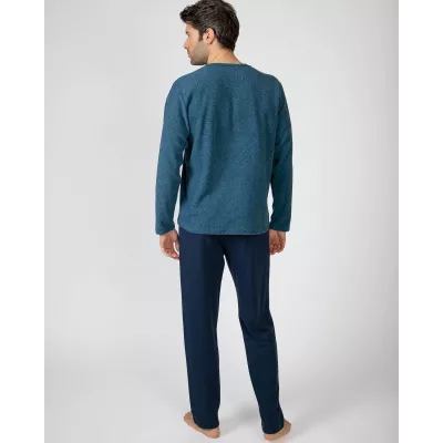 Pigiama Uomo Inverno 751324 Blu Massana