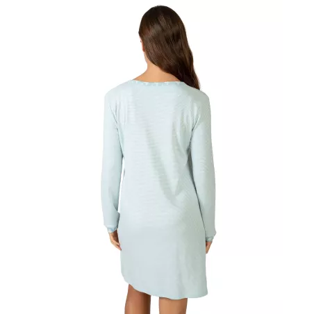 Camicia da notte donna inverno L757249 Verde Massana