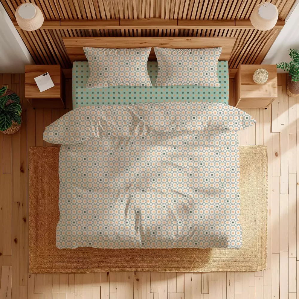 Indigo Bettwäscheset Abecé Casa
