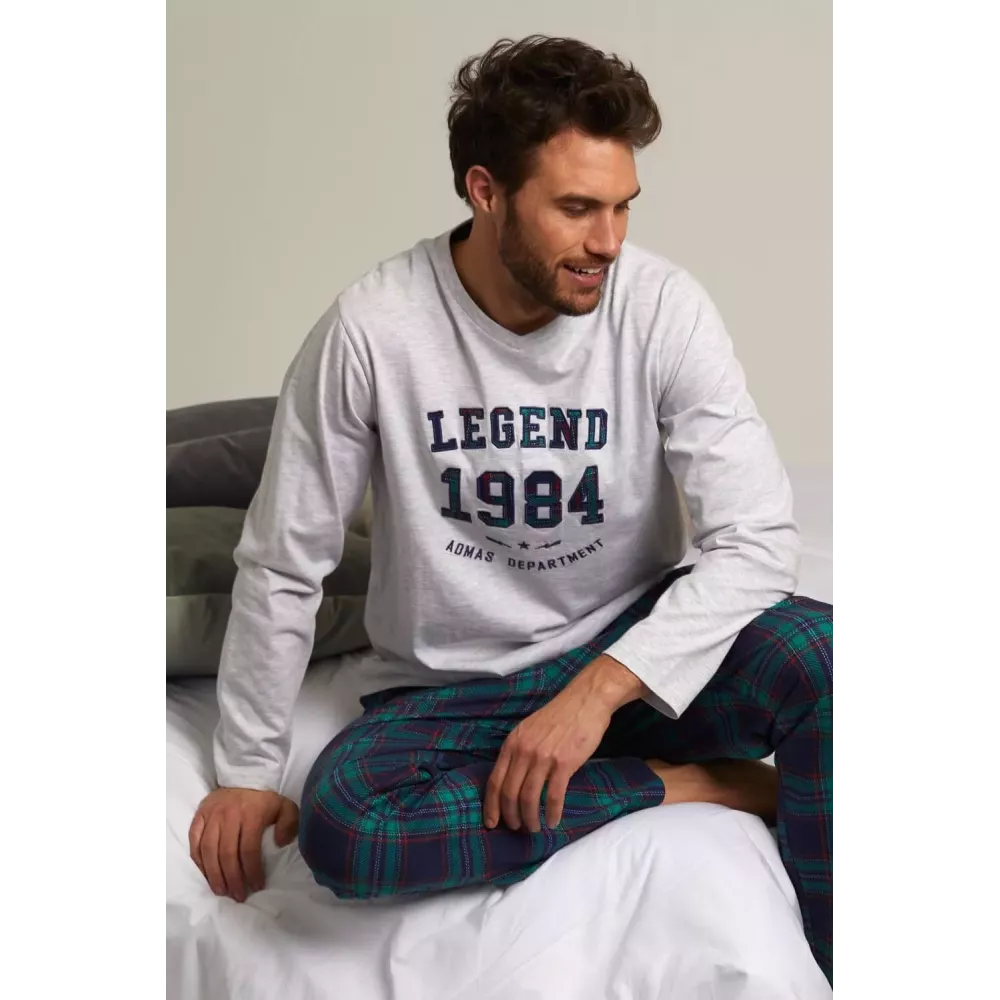 Pijama Homem 55316 Cinza Tamanho XL Admas