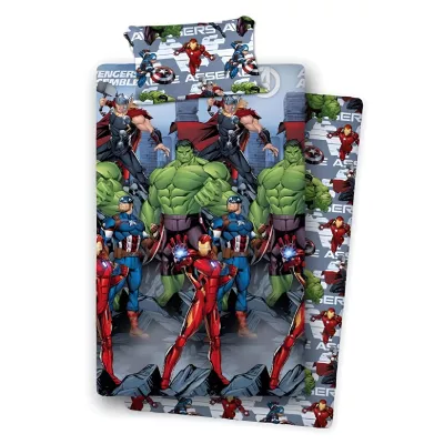 Jogo de lençóis Avengers, 100% Algodão