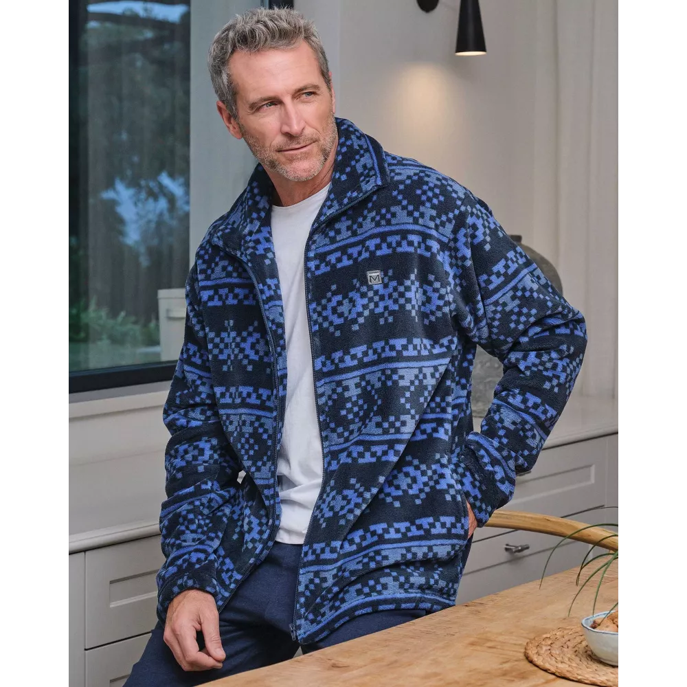 Roupão de Inverno Masculino L756304 Azul Massana