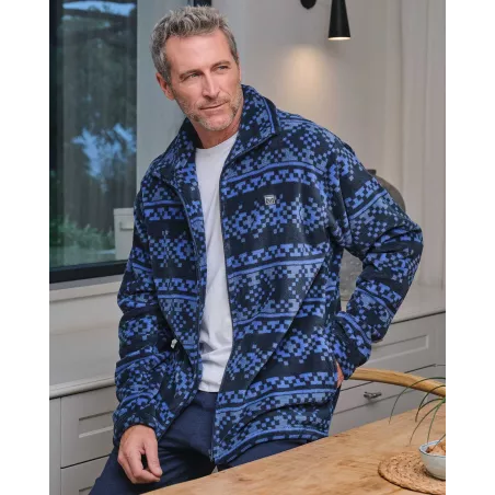 Roupão de Inverno Masculino L756304 Azul Massana