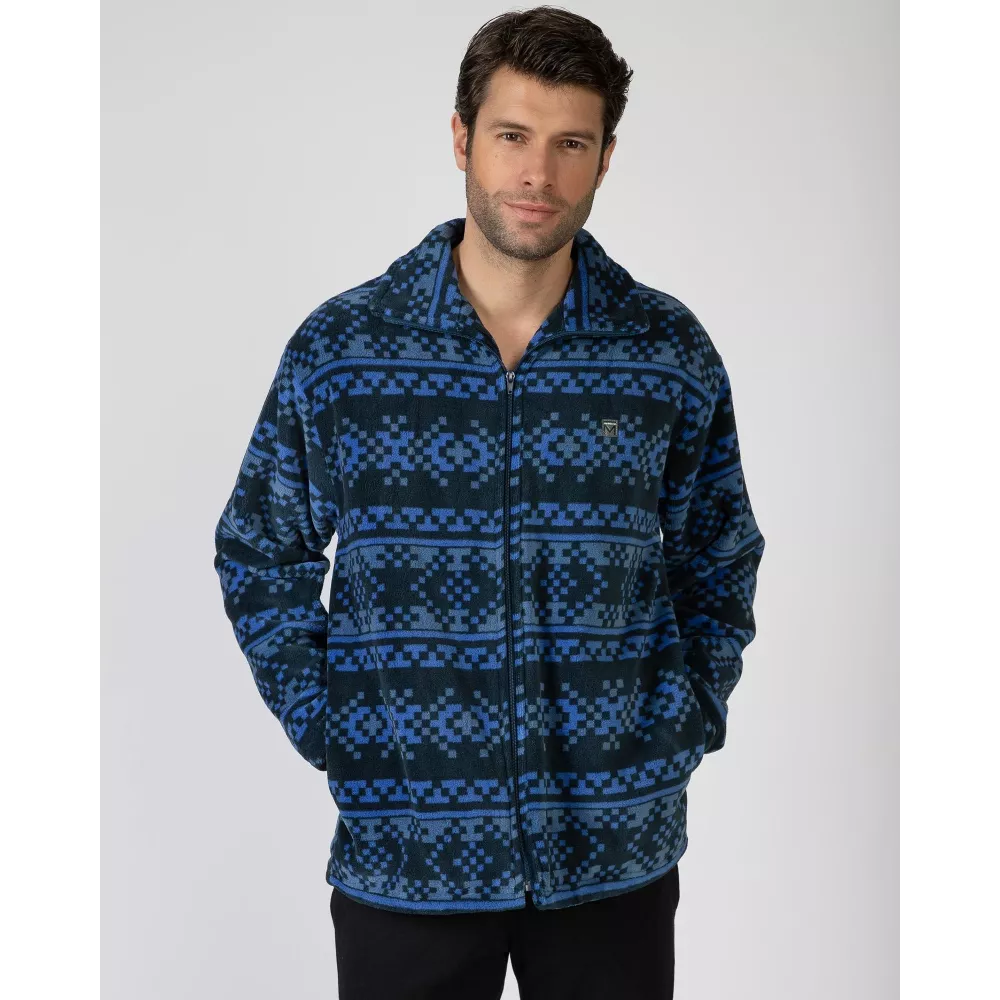 Roupão de Inverno Masculino L756304 Azul Massana