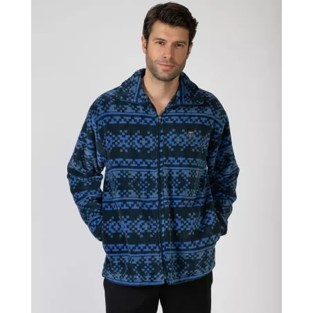 Roupão de Inverno Masculino L756304 Azul Massana