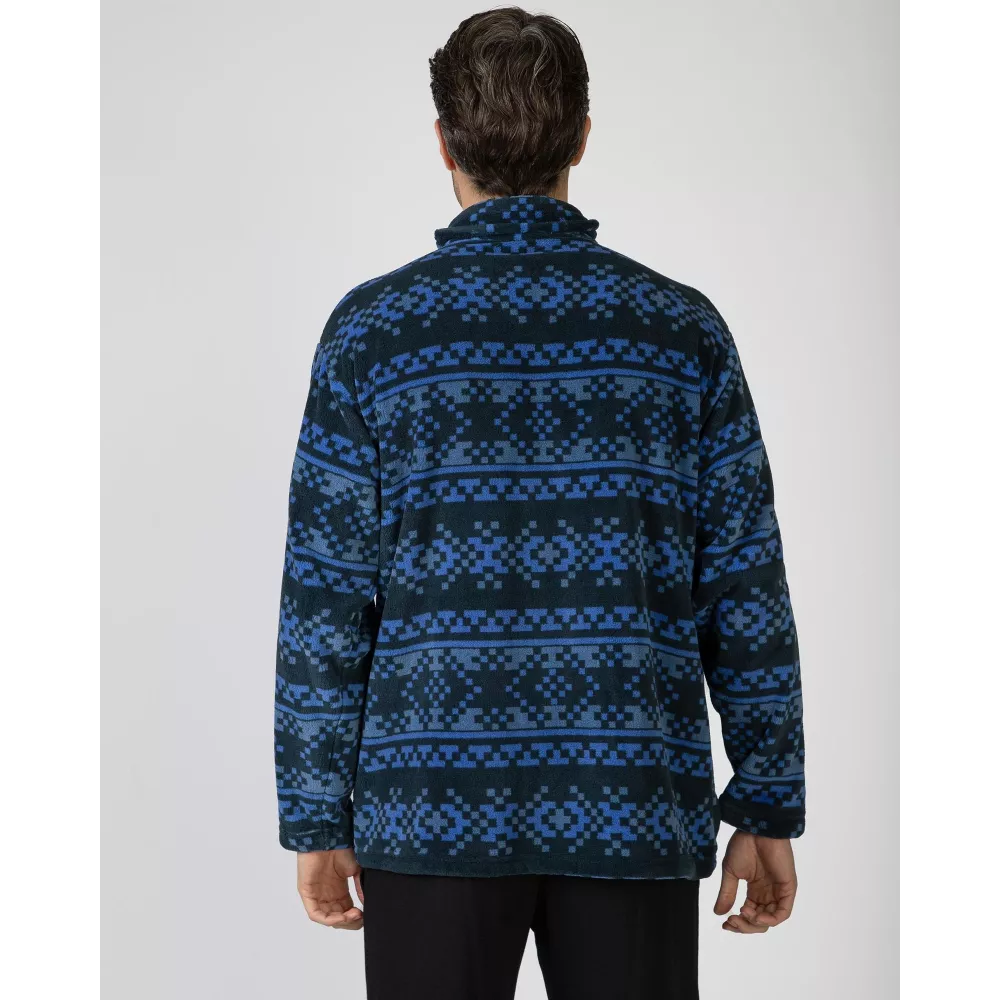 Roupão de Inverno Masculino L756304 Azul Massana
