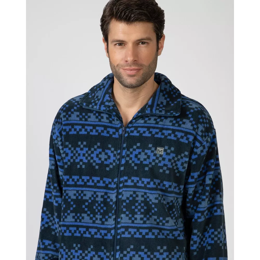 Roupão de Inverno Masculino L756304 Azul Massana