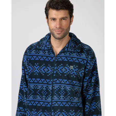 Roupão de Inverno Masculino L756304 Azul Massana
