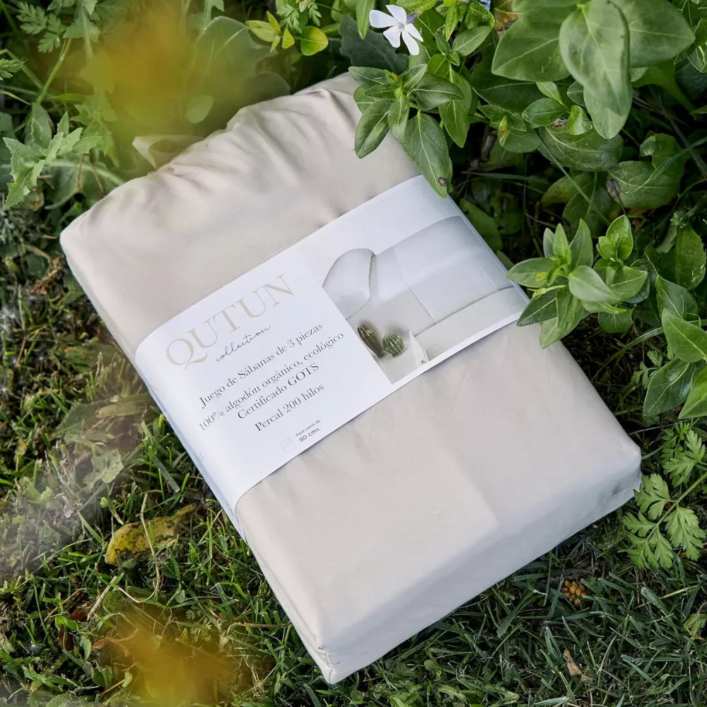 Joc de Llit Qutun 100% Cotó Orgànic 200 Fils Estelia