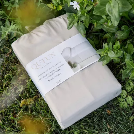 Joc de Llit Qutun 100% Cotó Orgànic 200 Fils Estelia
