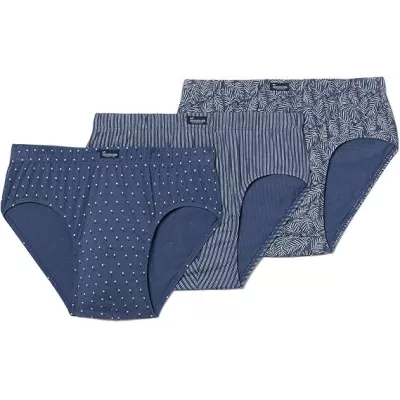 Pacchetto di 3 slip semi-corti 100% Cotone stampato Abanderado