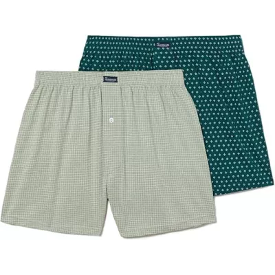 Pacco 2 Boxer Stampati 100% Cotone Abanderado