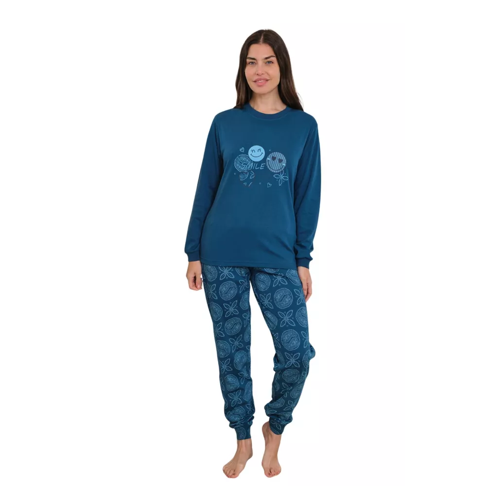 Pijama Dona Hivern 256629 Blau Muslher