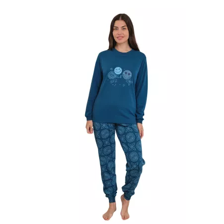 Pijama Dona Hivern 256629 Blau Muslher