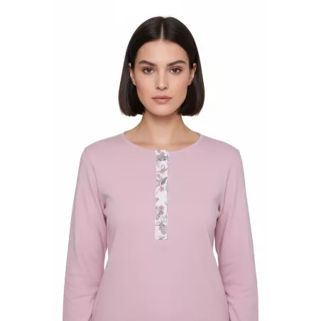 Pigiama Donna Inverno 256603 Rosa Muslher