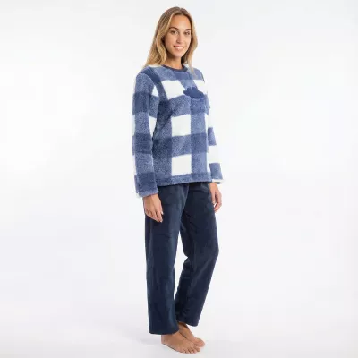 Pigiama Donna Inverno 236635 Blu Muslher