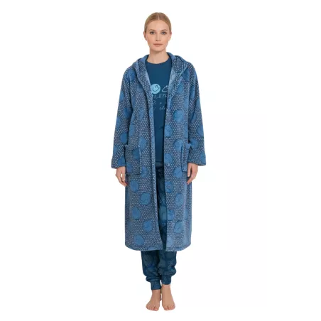 Roupão Feminino Inverno 258614 Azul Muslher