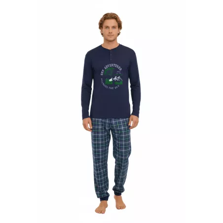 Pijama Hombre Invierno 255635 Azul Muslher