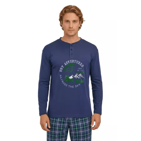 Pijama Hombre Invierno 255635 Azul Muslher
