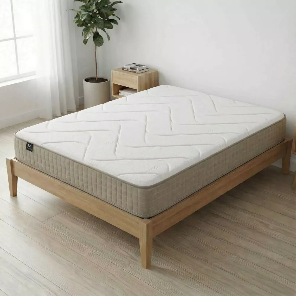 Matelas VitalGraph viscoélastique 22 cm - Noyau HR 20K, visco avec du graphène, design réversible