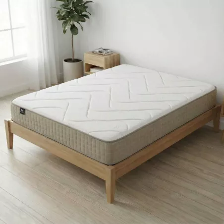 Matelas VitalGraph viscoélastique 22 cm - Noyau HR 20K, visco avec du graphène, design réversible