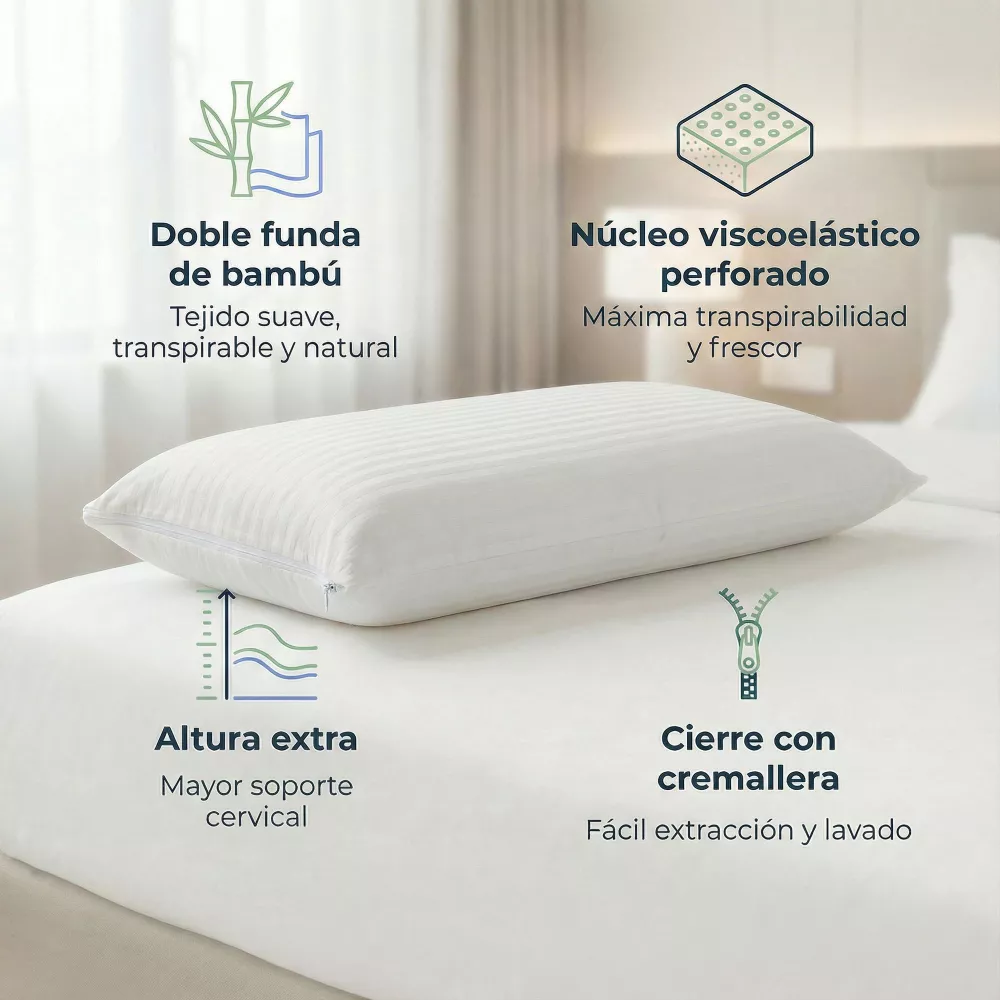 Viskoelastisches Viscobambú Kissen Velfont