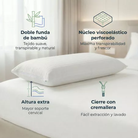 Viskoelastisches Viscobambú Kissen Velfont