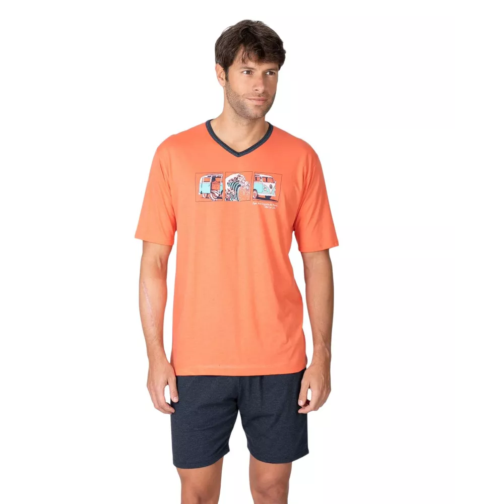 Pijama Homem Verão P261323 Coral Massana