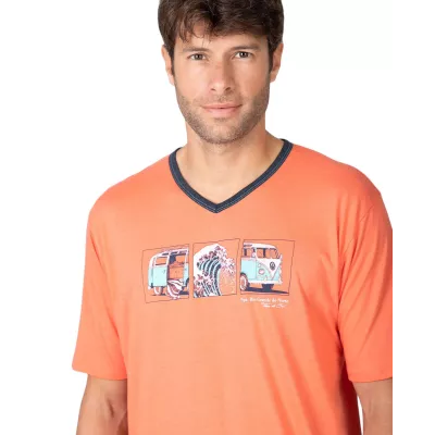 Pijama Hombre Verano P261323 Coral Massana