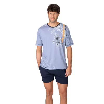 Pijama Hombre Verano P261305 Azul Massana