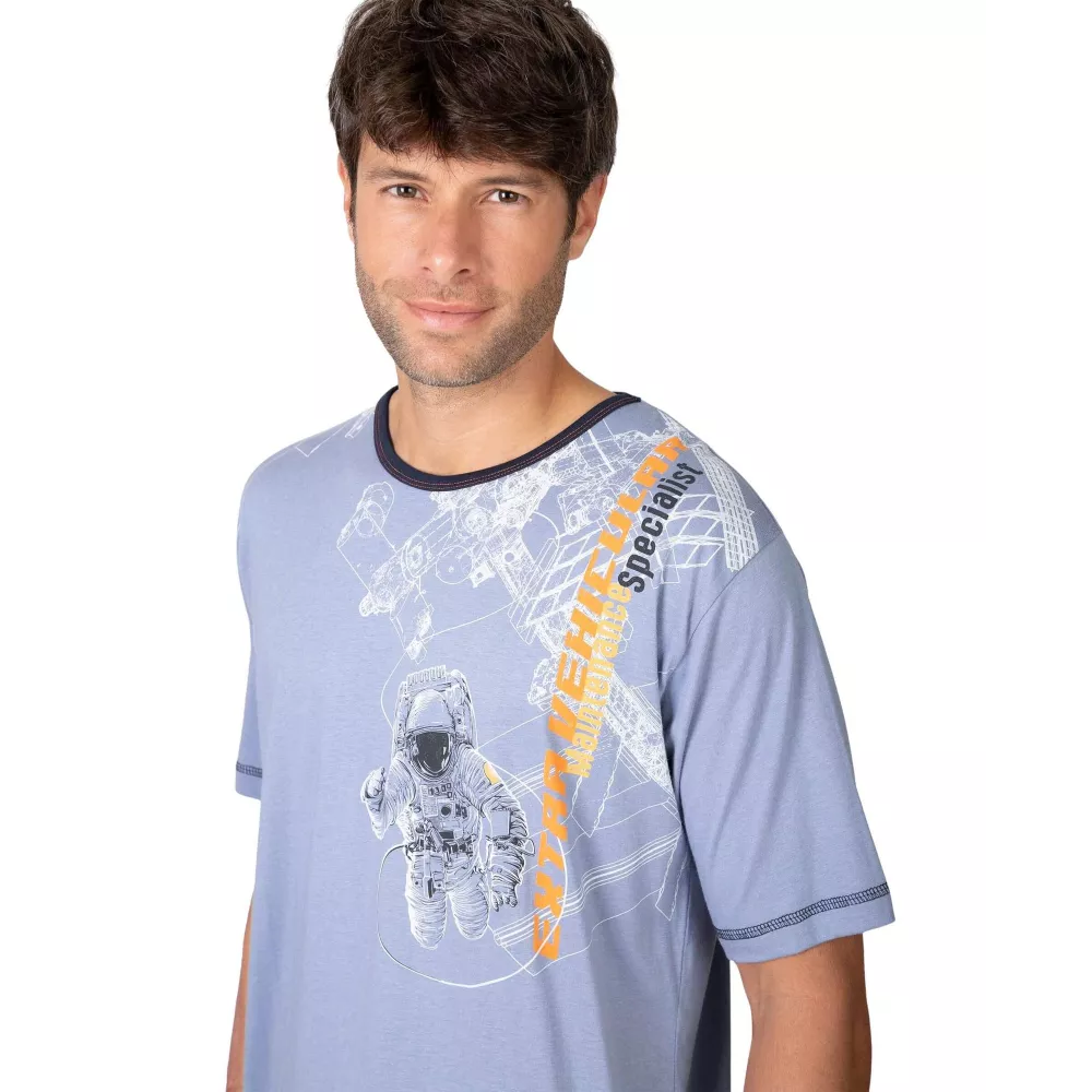 Pijama Homem Verão P261305 Azul Massana