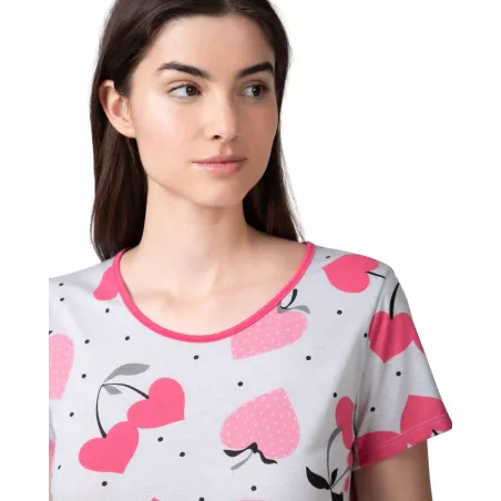 Pijama Mulher Verão P261223 Cinza Massana