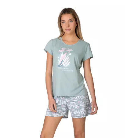 Pijama Mujer Verano P261239 Caqui Massana