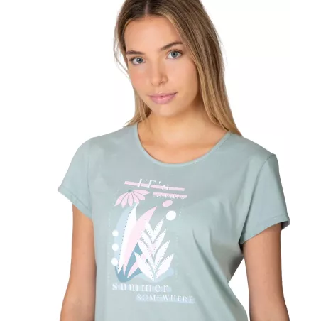 Pijama Mujer Verano P261239 Caqui Massana