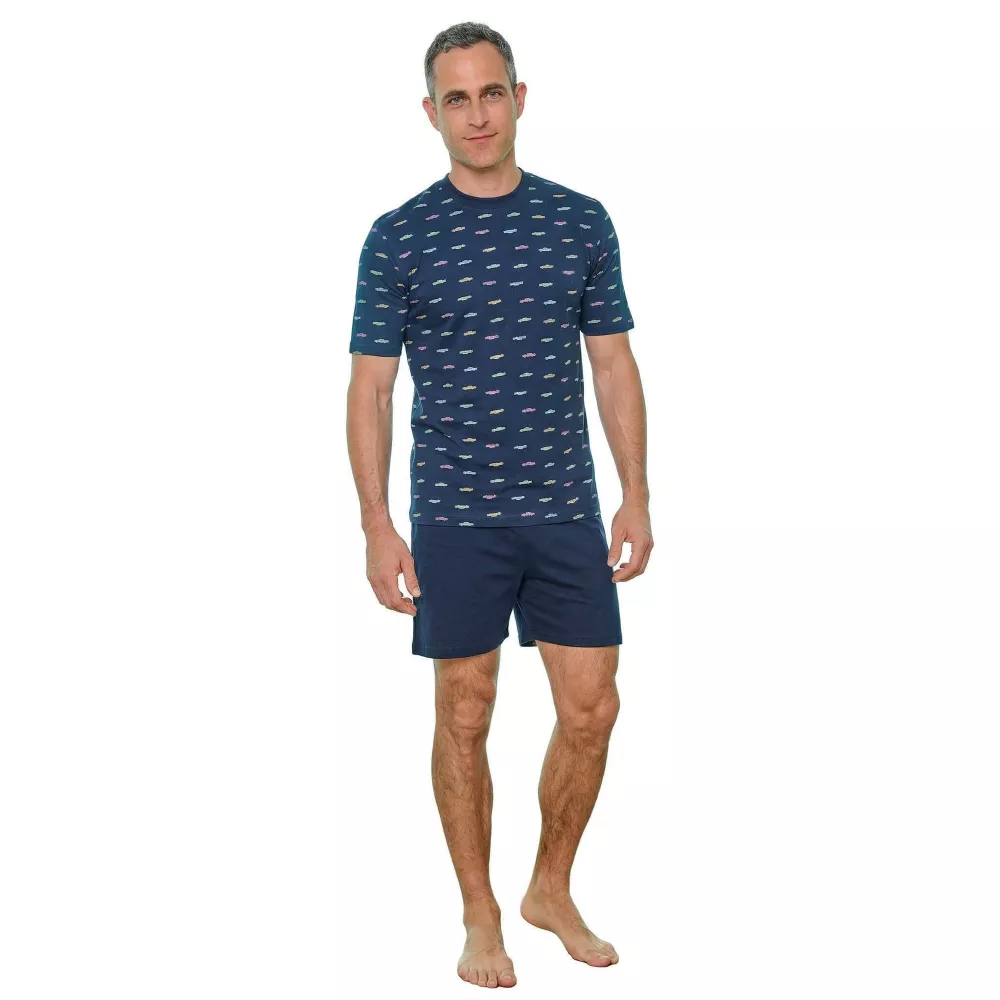 Herren Sommerpyjama 265029 Marine Muslher
