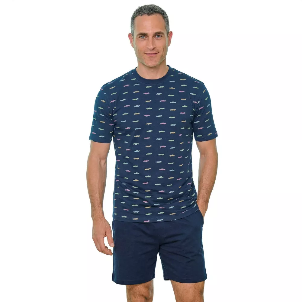 Herren Sommerpyjama 265029 Marine Muslher