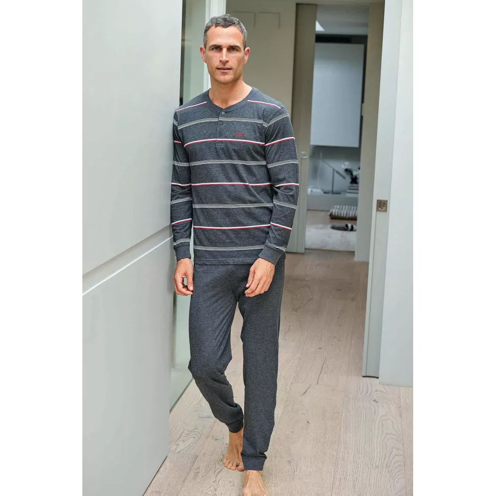 Pijama Homem Verão 265013 Cinza Muslher