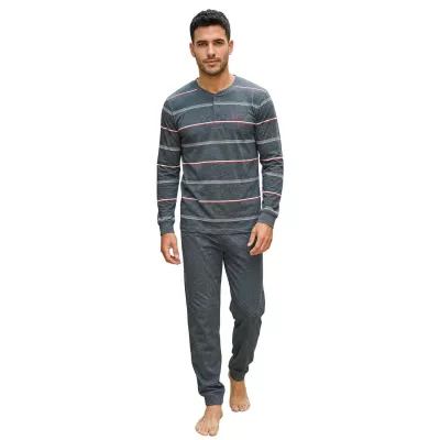 Pijama Hombre Verano 265013 Gris Muslher