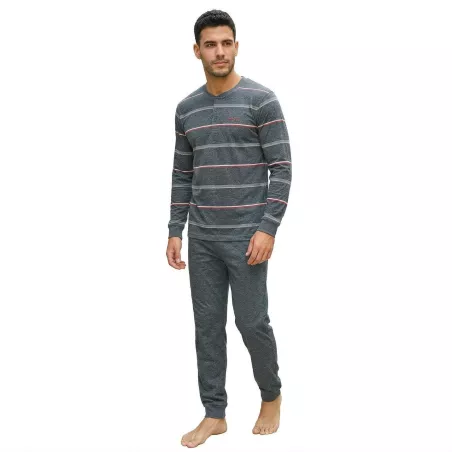 Pyjama Homme Été 265013 Gris Muslher