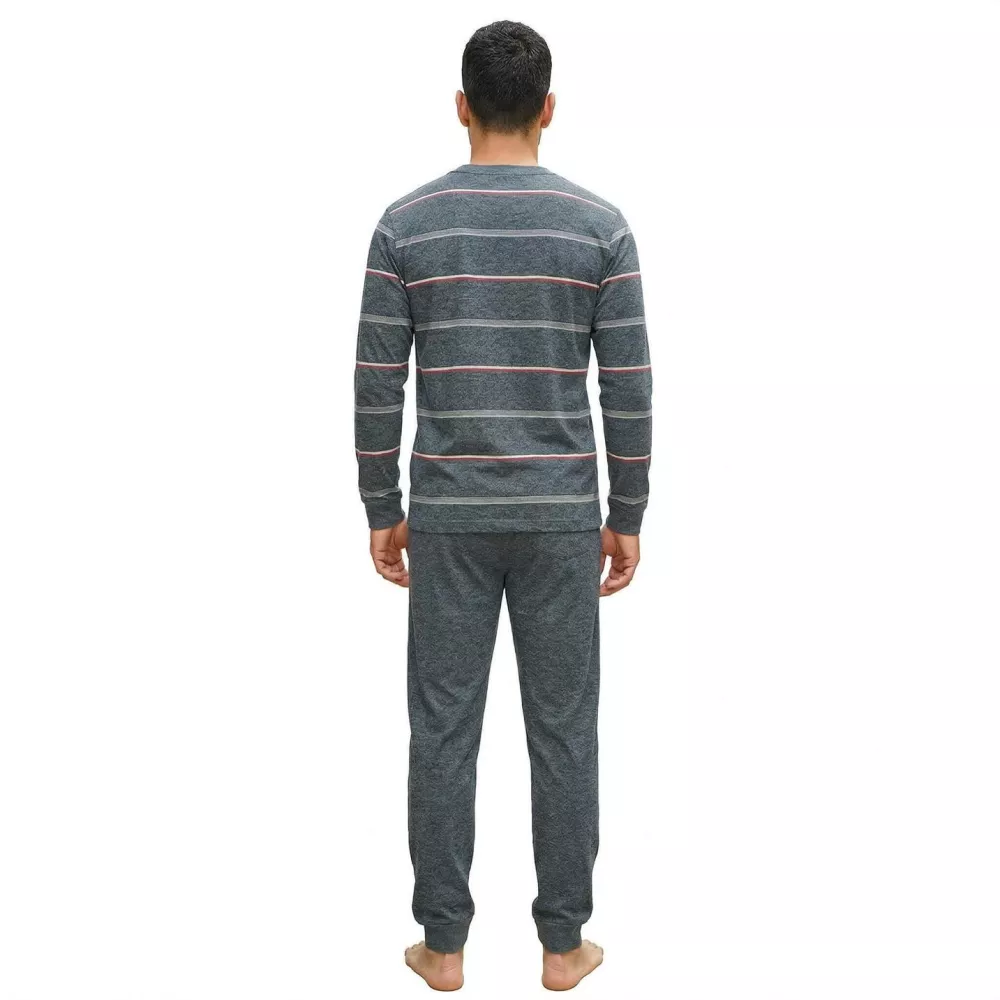 Herren Sommer Pyjama 265013 Grau Muslher