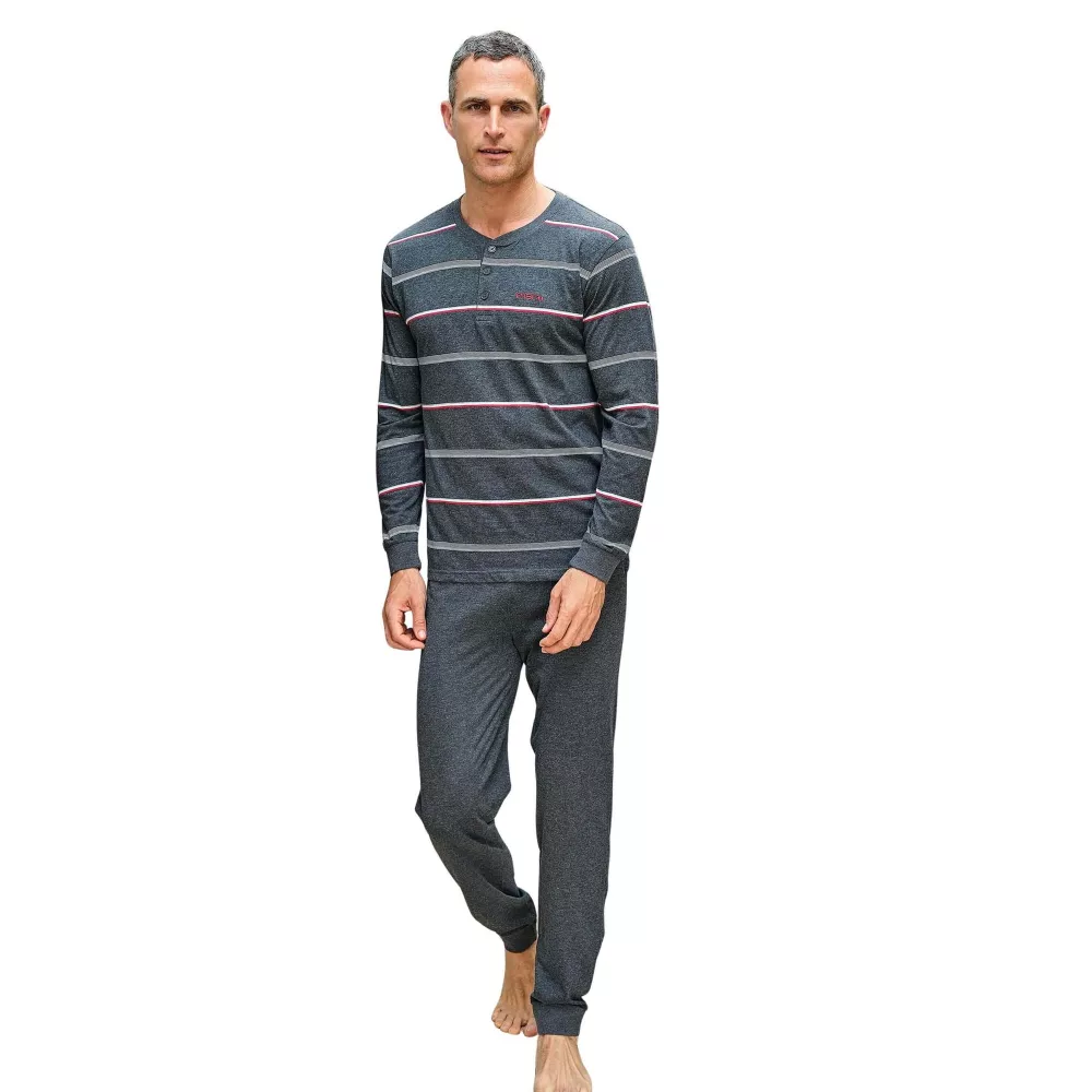 Pyjama Homme Été 265013 Gris Muslher