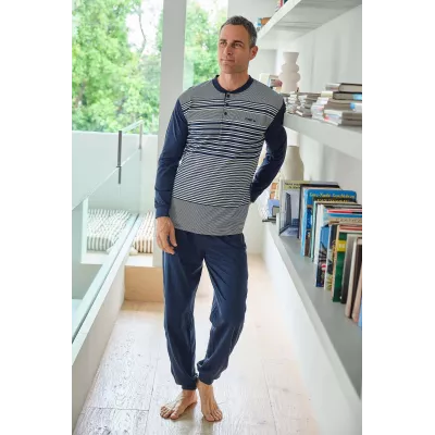 Pijama Hombre Verano 265015 Marino Muslher