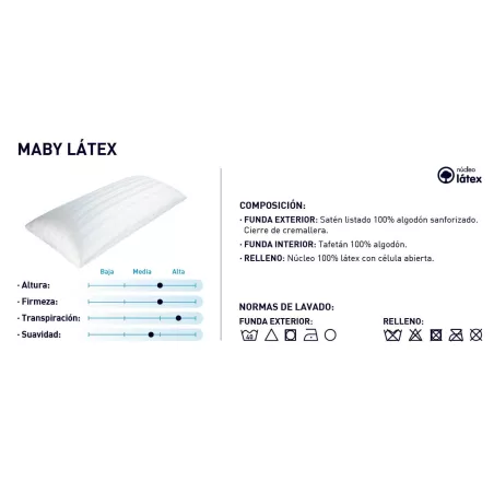 Cuscino Nucleo Latex Maby Moshy