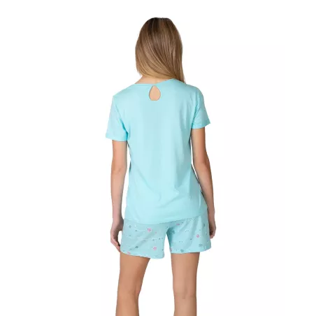 Pyjama Femme Été P261209 Turquoise Massana