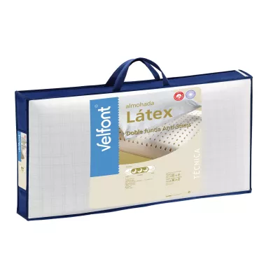 Oreiller Latex avec Double Housse Velfont